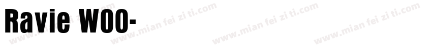 Ravie W00字体转换